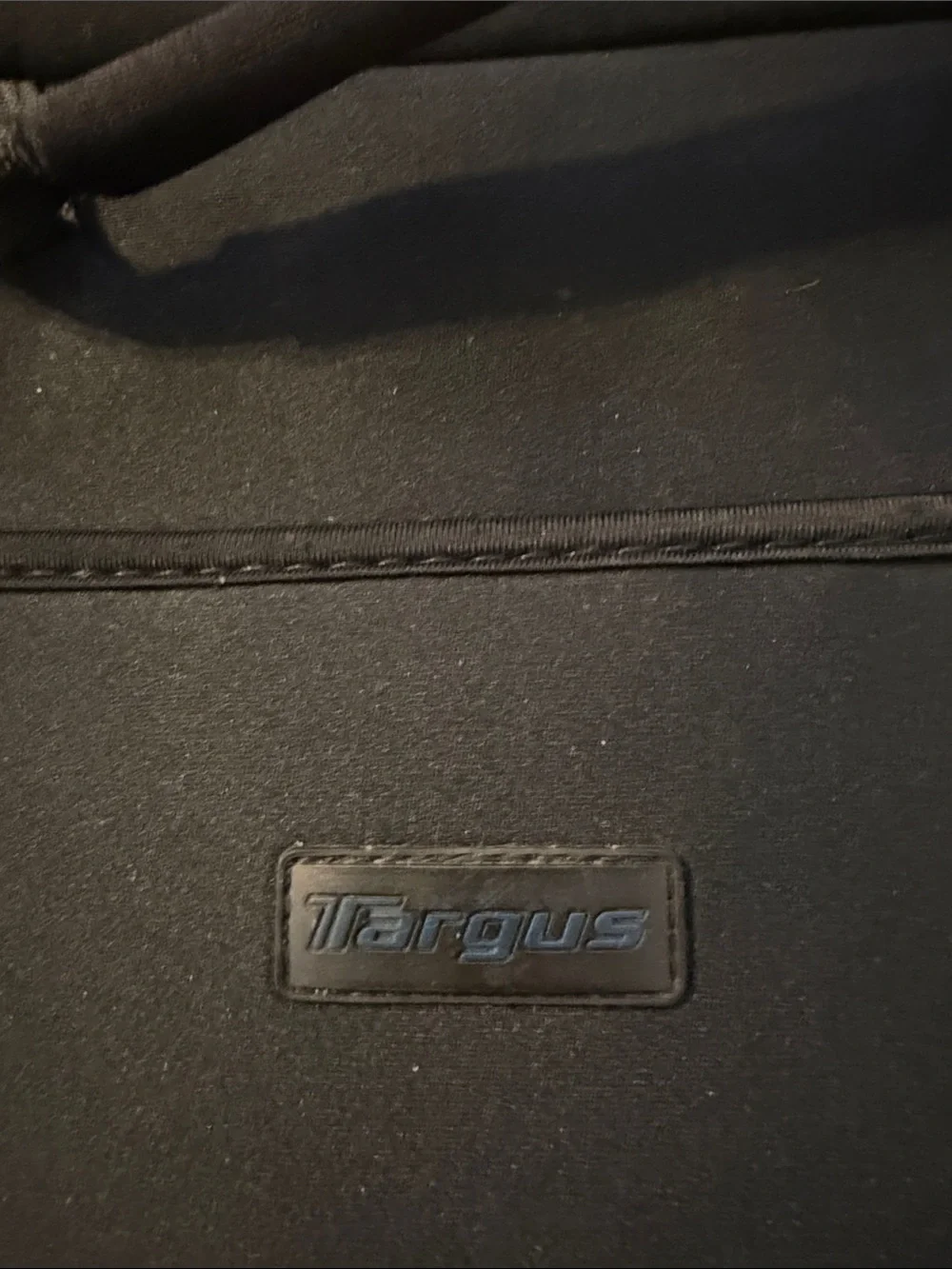 Padded Black & Navy Laptop Briefcase — Unbranded